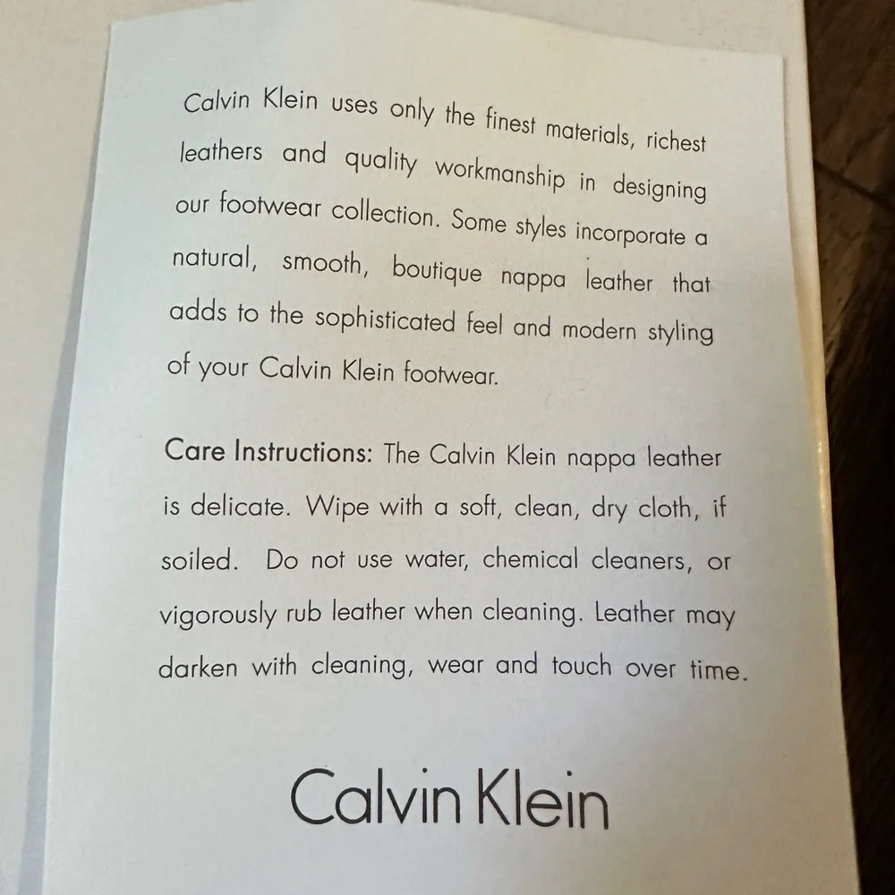 Calvin Klein Tan Flats - Picture 2 of 3